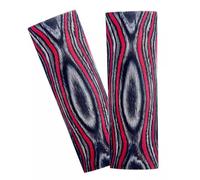 KPHYMOD 2 Pacchetto Legno Coltello Maniglia Materiale Fai Da Te Stratificato Colore Ingegnerizzato Legno Vuoti Tiro Con L'arco Impugnatura & Maniglia Scala Artigianale(Red,120X40X10MM)