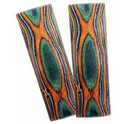 KPHYMOD 2 Pacchetto Legno Coltello Maniglia Materiale Fai Da Te Stratificato Colore Ingegnerizzato Legno Vuoti Tiro Con L'arco Impugnatura & Maniglia Scala Artigianale(Green,120X40X10MM)