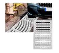 KPHYMOD Scolo Acqua Piovana Griglia di Drenaggio del Canale in Acciaio Inossidabile 304, Copertura di Drenaggio della Trincea L22.83inch W15.75inch H0.98inch per Il Cortile delle Vie D'accesso