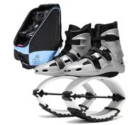 KPHYMOD Stivali Rimbalzanti Scarpe da Salto A Forma di Canguro, Taglia 33-44 EU, da Donna E da Uomo, Unisex, per Saltare, Scarpe da Allenamento Rimbalzanti, Stivali da Salto(Black,Large)