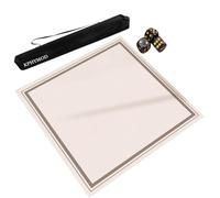 KPHYMOD Tappeto Verde Tappetino Da Mahjong Con Borsa Da Viaggio E 3 Dadi, 23,6 27,6 31,5 33,5 35,4 37,4 39,4 43,3 47,3 Pollici, Copertura Per Tavolo Da Gioco Antiscivolo E Antirumore(27.56x27.56in)