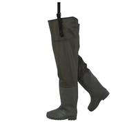 KPHYMOD Waders da Pesca Leggeri per Uomo, Stivali da Pesca A Mosca, Stivali da Pesca in PVC Alti 80 Cm con Suola Antiscivolo(46 EU)