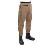 KPHYMOD Waders Pesca Stivali da Pesca A Mosca da Uomo, Stivali da Caccia Leggeri Color Cachi con Ginocchia Rinforzate A Doppio Strato(45 EU)