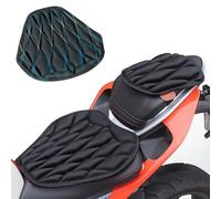 KPIRXO 2 Pezzi Cuscino Sella Moto per Harley Davidson Sport Glide 1983-2021, 3D Cuscino per Sella Moto Confortevole Assorbimento degli Urti Cuscino Moto Passeggero Sella Moto