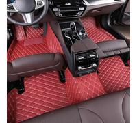 KPIRXO Tappetini Auto per Kia Sportage 2010-2016, Tappeto Auto di Lusso Avvolgenti - Impermeabile Pelle, Bordo Rinforzato 360° & Superficie Anti-Graffio,F/Red