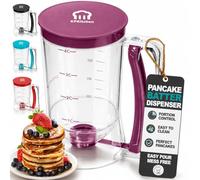 KPKitchen Dispenser per pastella per pancake, strumento indispensabile da cucina per pancake, cupcake, waffle, muffin, crêpe e torte, facile da versare per grigliare, per pancake, con etichetta di