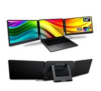 KPKUE Prolunga schermo per computer portatile da 14", con un cavo, doppio schermo, 1920 x 1080 IPS, compatibile con computer portatili da 12" a 16" (Mac Windows Chrome)