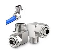 KPL Brass Nickel Plated Quick Fast Pneumatic Fitting Connector Tube OD 4 6 8 10 12MM with M5 1/8 1/4 3/8 1/2 Thread BIANMTSW(KPL8-01,200 PCS)
