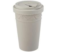 KPM Berlin Kurland To-Go - Tazza da 0,35 l, in porcellana, 13 cm, realizzata a mano, in confezione regalo (grigio opaco)