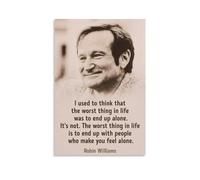 KPOKAHT Poster con citazioni di Robin Williams, stampa artistica da appendere alla parete, decorazione per la famiglia, 60 x 90 cm
