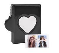 Kpop Album Foto Può Conservare 32 Foglie, Cuore Nero Libro Fotografico con Ciondolo Cuore Nero, Mini Tendenza Della Moda Album Foto Adatto per Memorizzare Foto Idoli, Carte, Adesivi