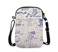Kpop Borsa a tracolla Kpop Lover Gift Concert Messenger Bag K-pop Team Carry On Bag, Kpop Cross Body, 15*21*2cm