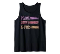 KPOP - Cuffie retrò KPOP Peace Love K-Pop Heart K Pop Girl Canotta