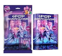 KPOP DEMON HUNTERS Album con 2 Bustine + Poster in Omaggio, Starter Pack, Offical Stickers Netflix