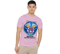 KPOP Demon Hunters Cartoon Derpy Save The Date T-Shirt Unisex, Rosa Chiaro, XL