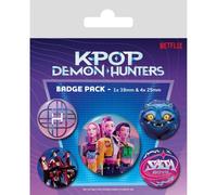 KPop Demon Hunters Characters Non Specificato Set di spille multicolore Carta, plastica, metallo