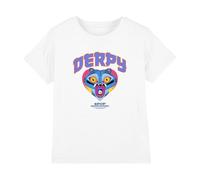 KPOP Demon Hunters Derpy Collegic T-Shirt Bambini, Bianco, 9-11 A