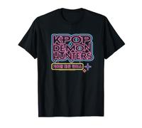KPOP Demon Hunters Glowing Lights Logo Maglietta