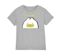 KPOP Demon Hunters - Hello Friend Derpy Letter Kids T Shirt, Heather Grey, 9-11