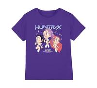 KPOP Demon Hunters - Huntrix Chibi Group Kids T Shirt, Purple, 7-8