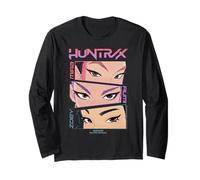 KPOP Demon Hunters Huntrix Eyes Comic Strip Maglia a Manica