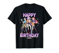 KPOP Demon Hunters Huntrix Happy Birthday Gradient Maglietta