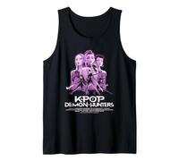 KPOP Demon Hunters Huntrix Huntr/X Billboard Poster Back Canotta