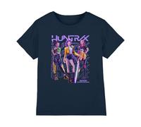 KPOP Demon Hunters Huntrix Huntrx Golden Trio Pose T-Shirt Bambini, Navy, 5-6 A