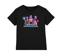 KPOP Demon Hunters - Huntrix KPOP Group Kids T Shirt, Black, 5-6