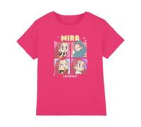 KPOP Demon Hunters - Huntrix Mira Chibi Boxes Kids T Shirt, Fuchsia, 12-13