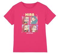 KPOP Demon Hunters - Huntrix Mira Chibi Boxes Kids T Shirt, Fuchsia, 7-8