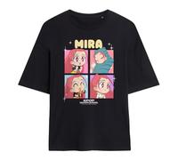 KPOP Demon Hunters Huntrix Mira Chibi Boxes Maglietta Oversize da Donna, Nero, XL
