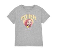 KPOP Demon Hunters - Huntrix Mira Collegic Kids T Shirt, Heather Grey, 9-11