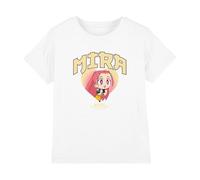 KPOP Demon Hunters Huntrix Mira Collegic T-Shirt Bambini, Bianco, 5-6 A