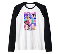 KPOP Demon Hunters Huntrix Neon Comic Anime Maglia con Maniche Raglan