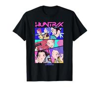 KPOP Demon Hunters Huntrix Neon Comic Anime Maglietta