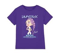 KPOP Demon Hunters - Huntrix Rumi Poster Kids T Shirt, Purple, 7-8