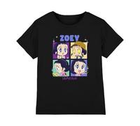 KPOP Demon Hunters - Huntrix Zoey Chibi Boes Kids T Shirt, Black, 12-13