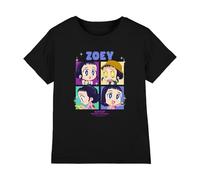 KPOP Demon Hunters - Huntrix Zoey Chibi Boes Kids T Shirt, Black, 3-4