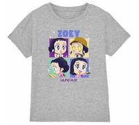 KPOP Demon Hunters - Huntrix Zoey Chibi Boes Kids T Shirt, Heather Grey, 5-6