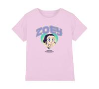 KPOP Demon Hunters - Huntrix Zoey Collegic Kids T Shirt, Light Pink, 9-11