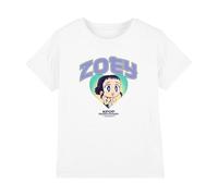 KPOP Demon Hunters - Huntrix Zoey Collegic Kids T Shirt, White, 3-4
