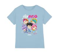 KPOP Demon Hunters - Saja Boys Chibi Poster Kids T Shirt, Light Blue, 5-6
