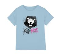 KPOP Demon Hunters Saja Boys Graffiti Wall T-Shirt Bambini, Azzurro Chiaro, 7-8 A