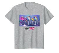 KPOP Demon Hunters Saja Boys Soda Pop Dance Maglietta, Bambini, Grigio Melange, 10 Anni