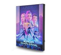Kpop Demon Hunters Tela Print Con Light Pyramid International