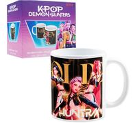 KPop Demon Hunters Ufficiale Huntrix Tazza Simpatica 315ml, Tazze Ceramica Tè e Caffè, Adatto al Microonde e Alla Lavastoviglie, Regali per Lei (Bianco Honmoon)