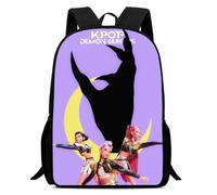 KPop Demon Hunters Zaino per la scuola - Anime, articolo per fan per bambini, grande scomparto, leggero e delicato sulla schiena, Stlye-2, 16Inch