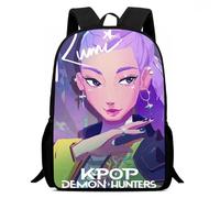 KPop Demon Hunters Zaino per la scuola - Anime, articolo per fan per bambini, grande scomparto, leggero e delicato sulla schiena, Stlye-11, 16Inch