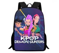 KPop Demon Hunters Zaino per la scuola - Anime, articolo per fan per bambini, grande scomparto, leggero e delicato sulla schiena, Stlye-7, 16Inch
